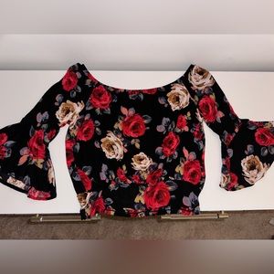 Rose Print Blouse Top - Windsor